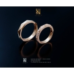 NHẪN CẶP VÀNG ITALY 750 - MẪU 7
