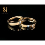 NHẪN CẶP  VÀNG ITALY 750 - MẪU 131