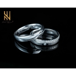 NHẪN CẶP  VÀNG ITALY 750 - MẪU 130