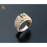 NHẪN VÀNG ITALY 750 - MẪU 323