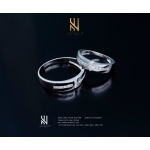 NHẪN CẶP VÀNG ITALY 750 - MẪU 5