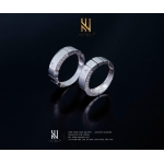 NHẪN CẶP VÀNG ITALY 750 ĐÍNH ĐÁ MẪU 8