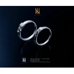 NHẪN CẶP VÀNG ITALY 750 MẪU 3