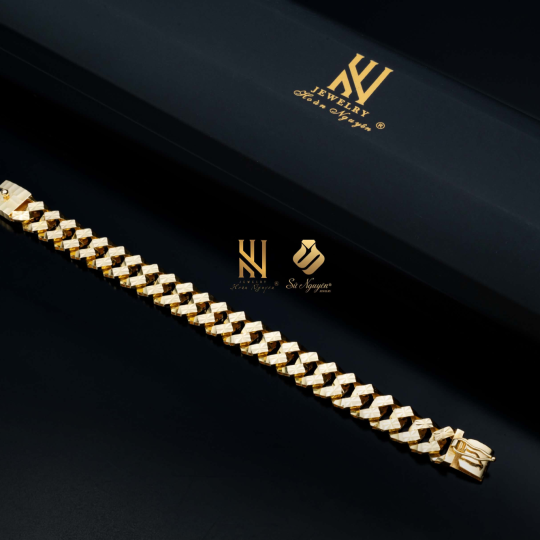 LẮC TAY VÀNG ITALY 750 - MẪU 158