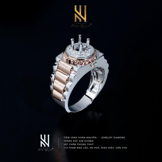 NHẪN VÀNG ITALY 750 - MẪU 54