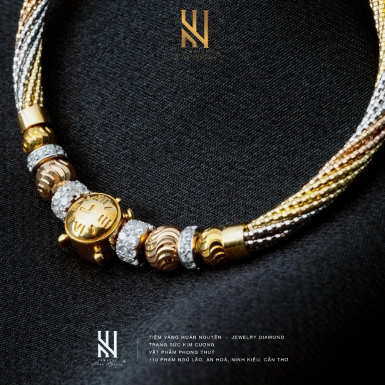 VÒNG TAY VÀNG Ý 750 - MẪU 18