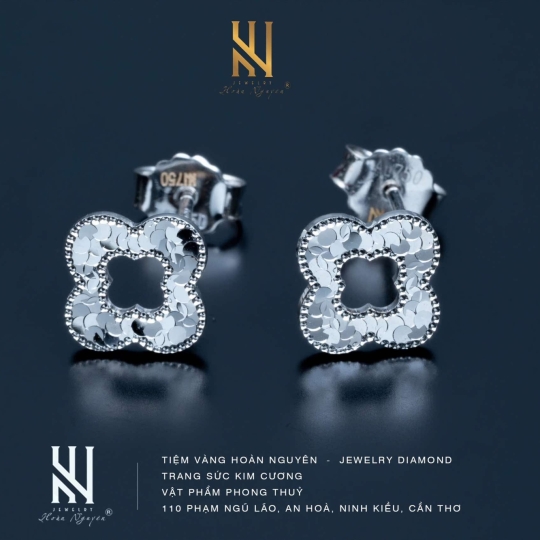 BÔNG TAI VÀNG ITALY 750 MẪU 196