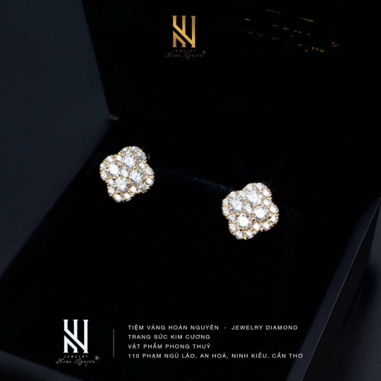 BÔNG TAI VÀNG ITALY 750 MẪU 208