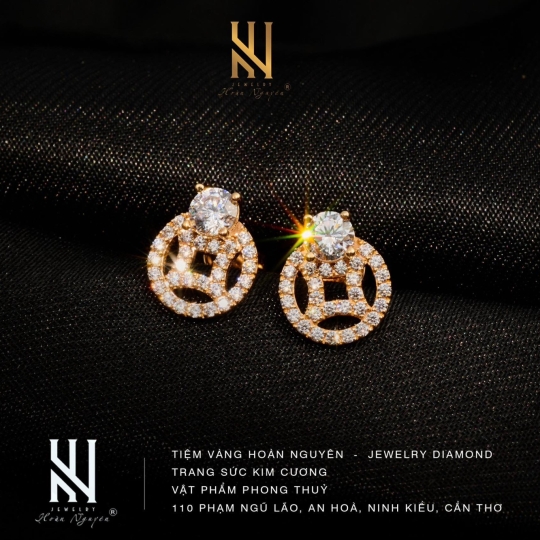 BÔNG TAI VÀNG ITALY 750 - MẪU 76