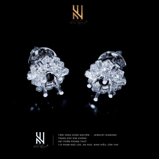 BÔNG TAI  VÀNG Ý 750 - MẪU 34