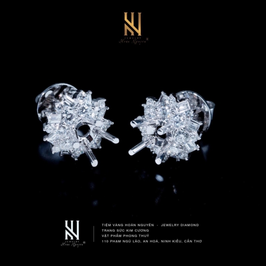 BÔNG TAI  VÀNG Ý 750 - MẪU 35