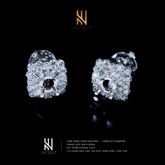 BÔNG TAI  VÀNG Ý 750 - MẪU 36