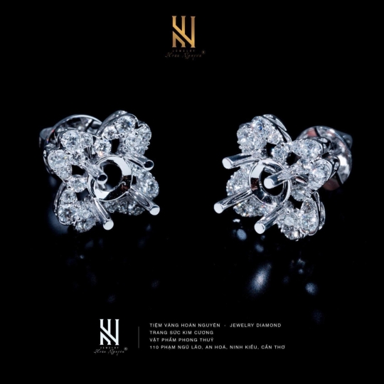 BÔNG TAI  VÀNG Ý 750 - MẪU 37