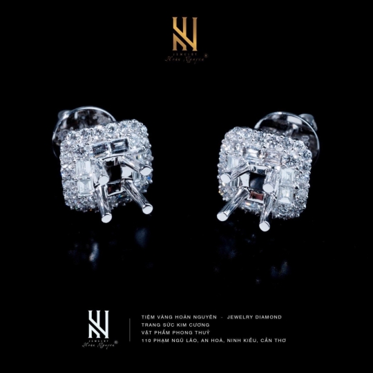 BÔNG TAI  VÀNG Ý 750 - MẪU 38