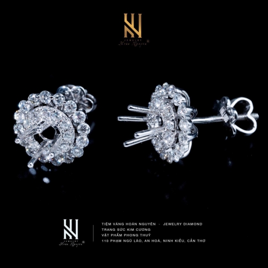 BÔNG TAI  VÀNG Ý 750 - MẪU 39