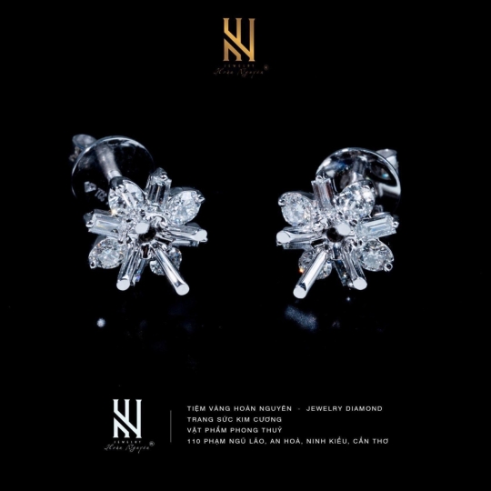 BÔNG TAI  VÀNG Ý 750 - MẪU 40