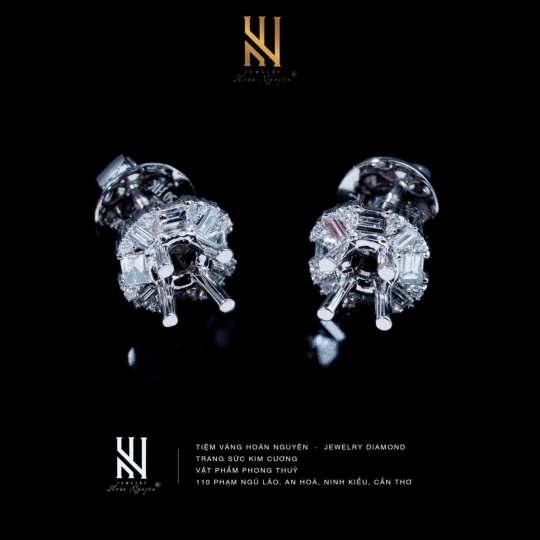 BÔNG TAI  VÀNG Ý 750 - MẪU 42