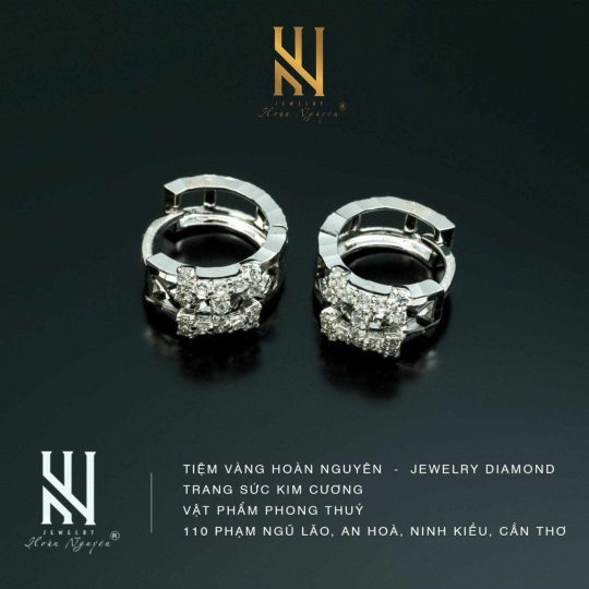 BÔNG TAI  VÀNG Ý 750 - MẪU 45