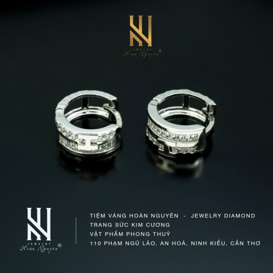 BÔNG TAI  VÀNG Ý 750 - MẪU 51