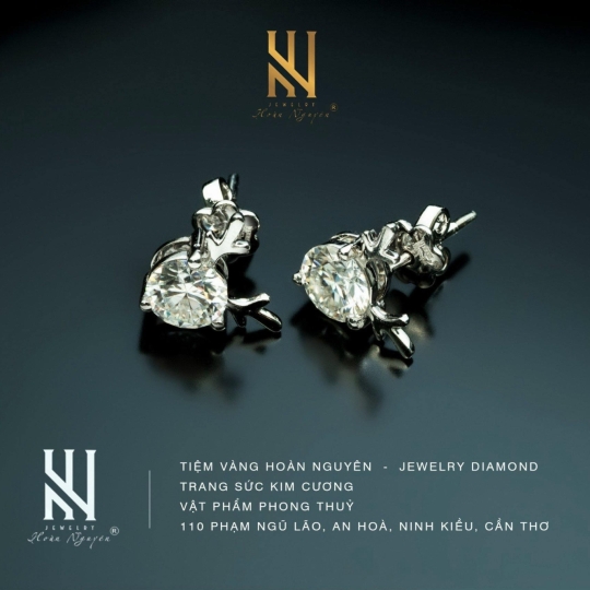 BÔNG TAI  VÀNG Ý 750 - MẪU 56