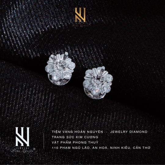 BÔNG TAI  VÀNG Ý 750 - MẪU 61