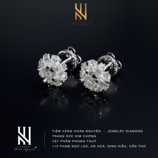 BÔNG TAI VÀNG ITALY 750 - MẪU 106