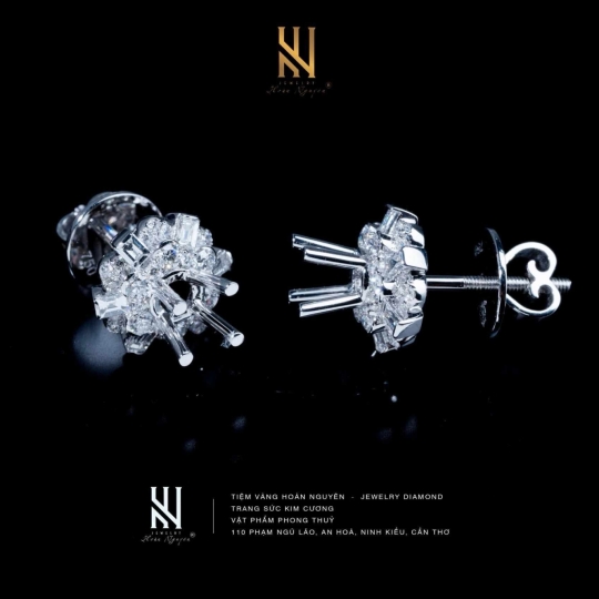 BÔNG TAI VÀNG ITALY 750 - MẪU 114