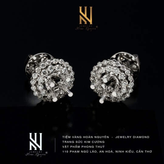 BÔNG TAI  VÀNG Ý 750 - MẪU 66