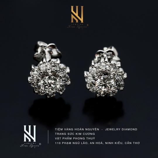 BÔNG TAI  VÀNG Ý 750 - MẪU 68