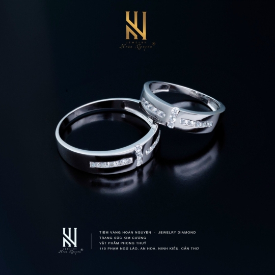 NHẪN CẶP VÀNG ITALY 750 - MẪU 5