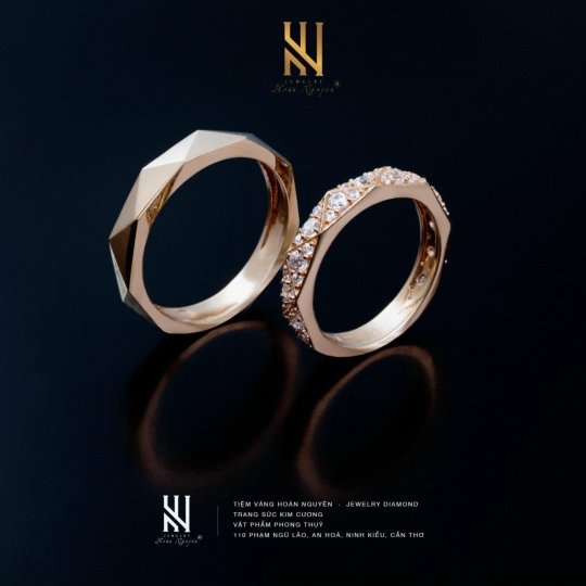 NHẪN CẶP VÀNG ITALY 750 MẪU 1