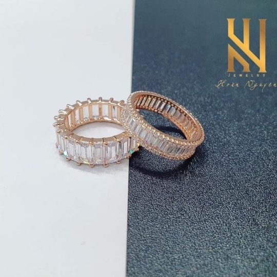 NHẪN CẶP  VÀNG ITALY 750 - MẪU 134