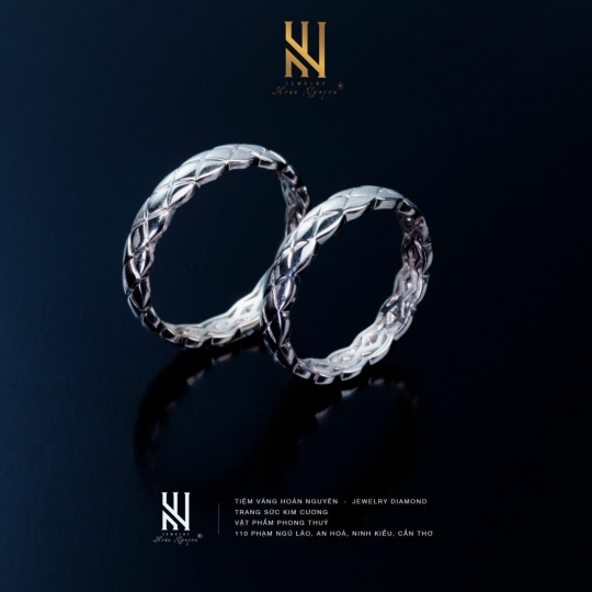 NHẪN CẶP VÀNG ITALY 750 MẪU 2