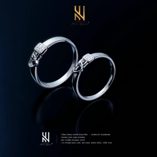 NHẪN CẶP VÀNG ITALY 750 MẪU 3