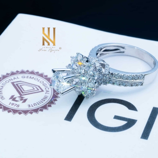 NHẪN VÀNG ITALY 750 - MẪU 268