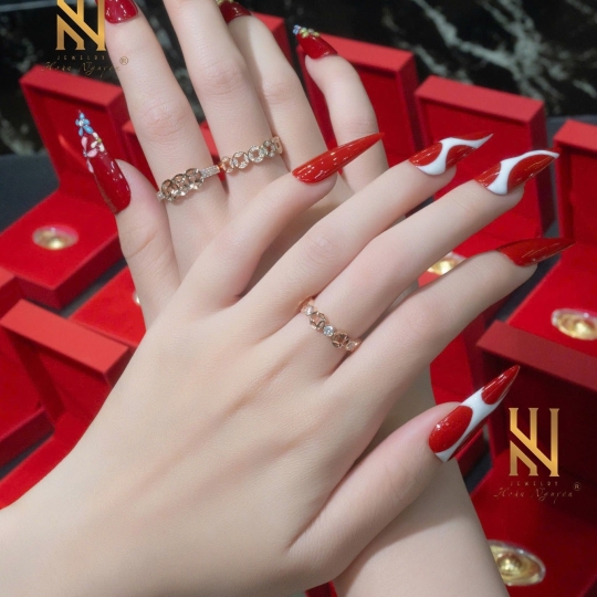 NHẪN VÀNG ITALY 750 - MẪU 277
