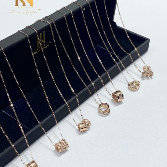 SET DÂY CHUYỀN VÀNG ITALY 750 MẪU 31