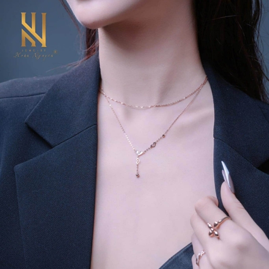 SET DÂY CHUYỀN VÀNG ITALY 750 MẪU 57