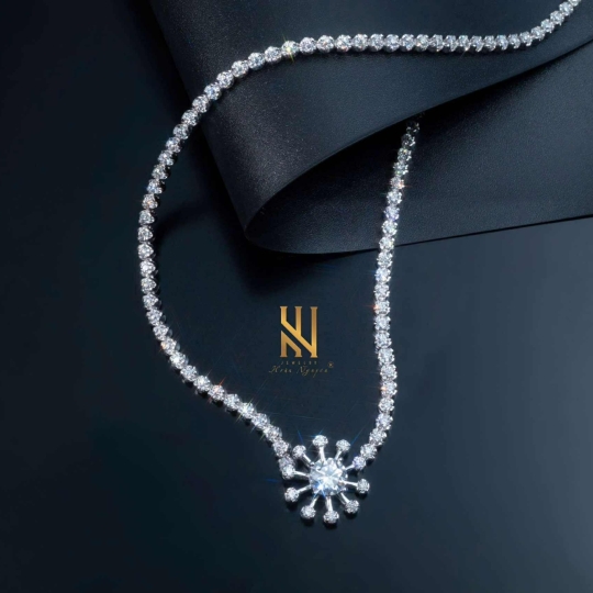 SET DÂY CHUYỀN VÀNG ITALY 750 MẪU 68