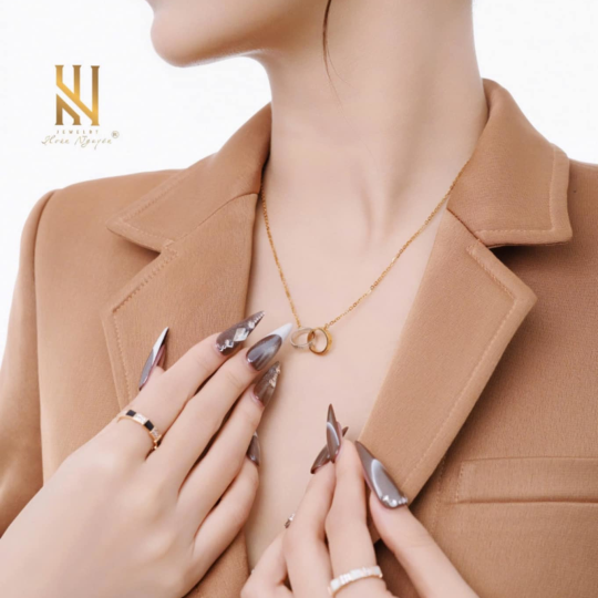 SET DÂY CHUYỀN VÀNG ITALY 750 MẪU 79