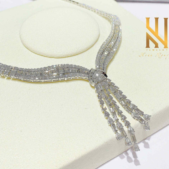 SET DÂY CHUYỀN VÀNG ITALY 750 MẪU 84