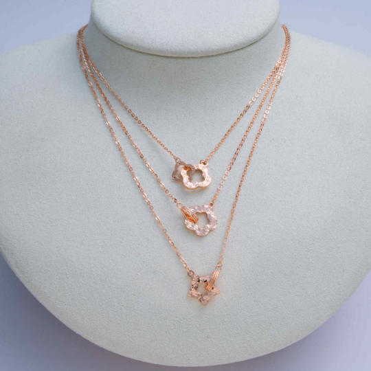 SET DÂY CHUYỀN VÀNG ITALY 750 MẪU 86