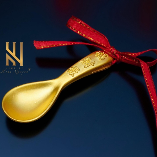 THÌA VÀNG 24K 9999 - MẪU 27