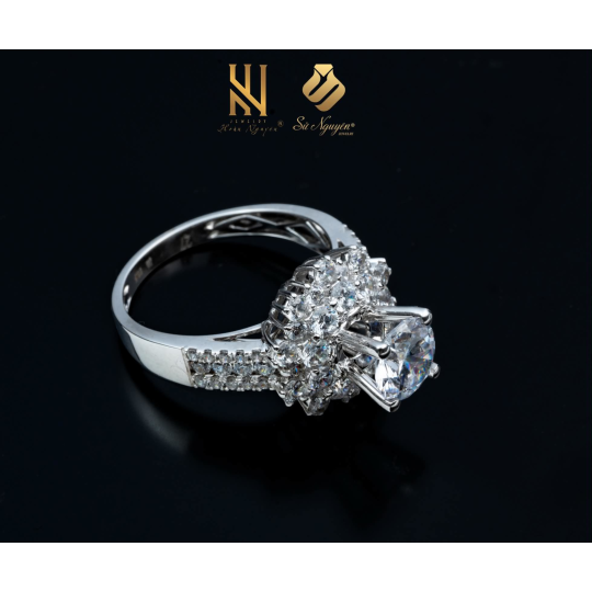 NHẪN VÀNG ITALY 750 - MẪU 343
