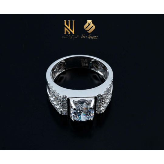 NHẪN VÀNG ITALY 750 - MẪU 348