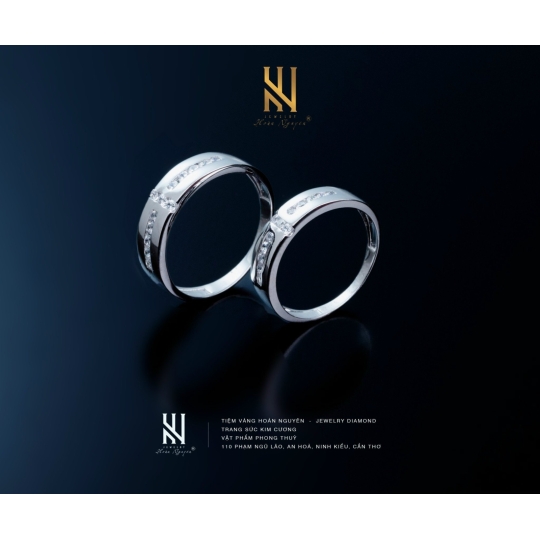 NHẪN CẶP VÀNG ITALY 750 - MẪU 5