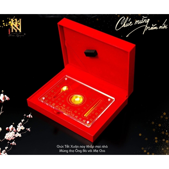 BỘ CHÉN THÌA ĐŨA 24K - MẪU 3