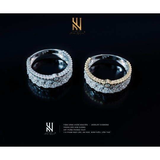 NHẪN VÀNG ITALY 750 - MẪU 3