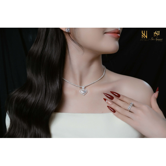 SET DÂY CHUYỀN VÀNG ITALY 750 MẪU 93