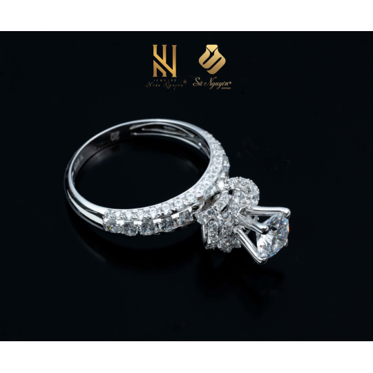 NHẪN VÀNG ITALY 750 - MẪU 387